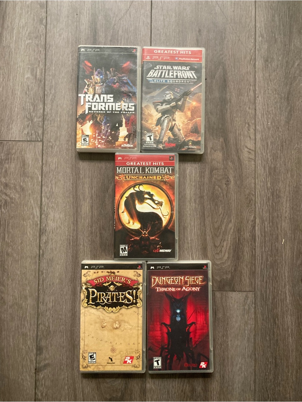 Sony PSP Game Lot — Black, Red, Gold Covers